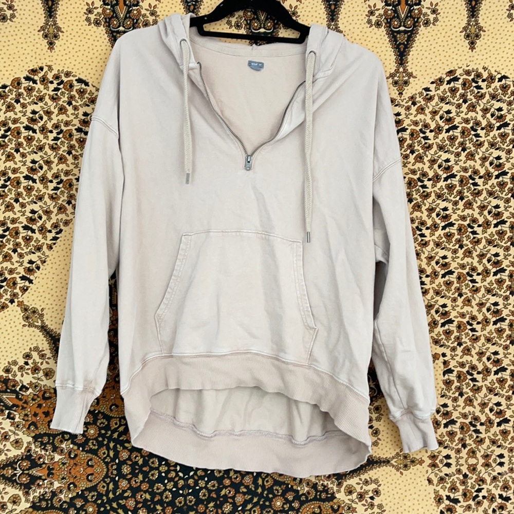 tan half zip